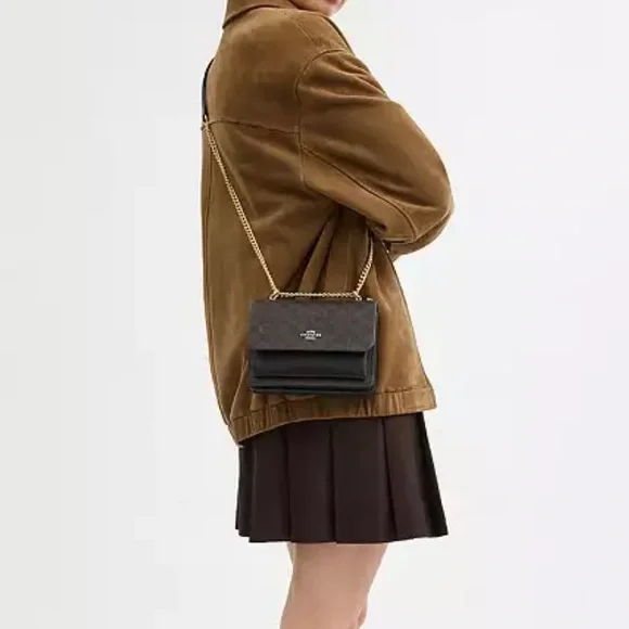 Coach Mini Klare Crossbody Bag In Signature Canvas - Picture 5 of 6